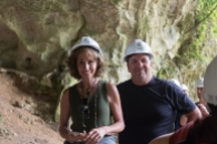 My mom and dad at Cueva Venatna