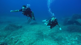 Vince and me diving in Mallorca